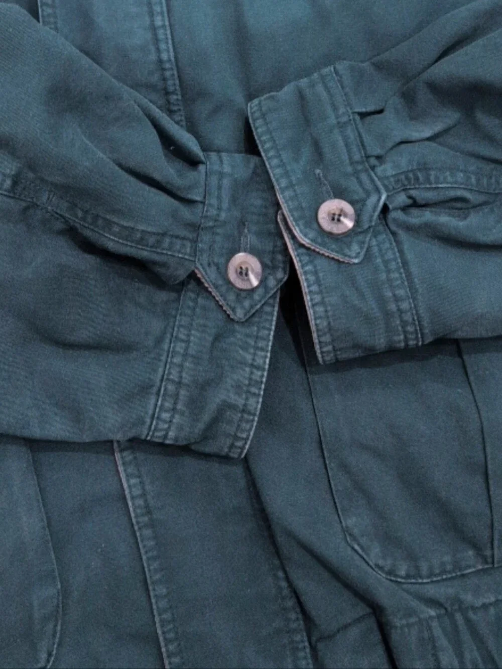 Eddie Bauer Vintage Goose Down Coat Green Large